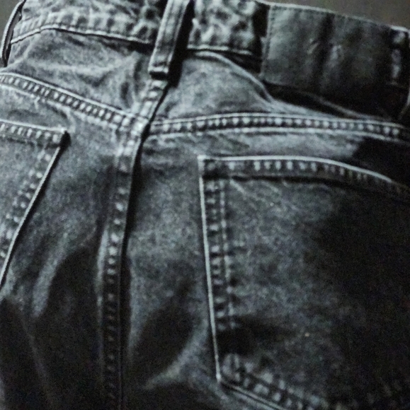 Zara washed grey high rise denim Tapered jeans size US6 - Picture 4 of 6